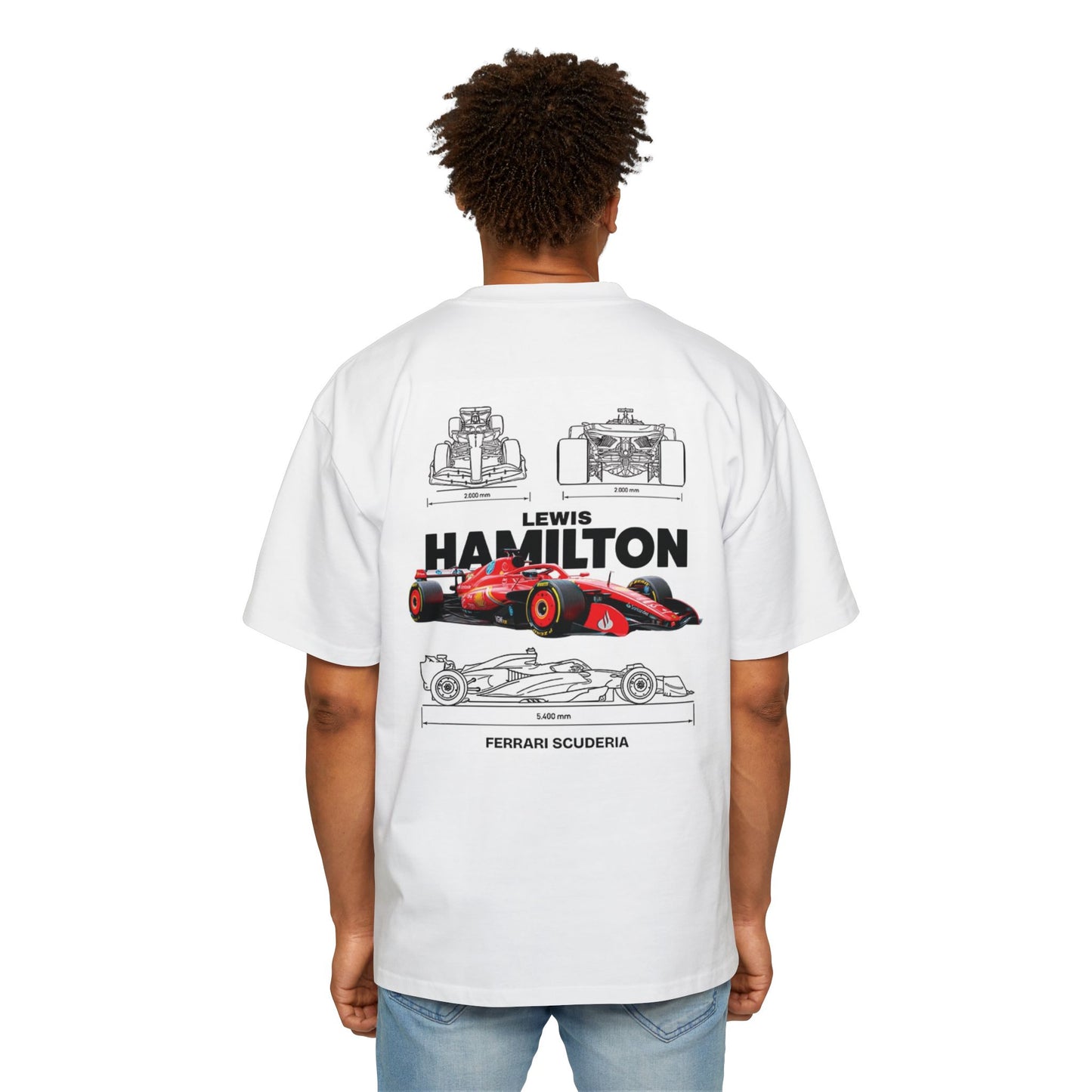 Formula 1 Lewis Hamilton Ferrari Tee — Men's Racing Graphic T-Shirt