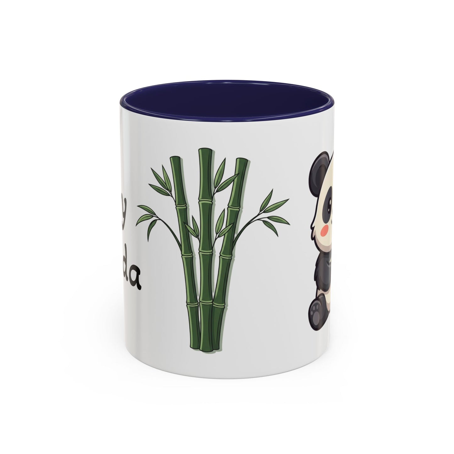 Cute Panda Bamboo Accent Coffee Mug (11oz) — Adorable Animal Lover Gift