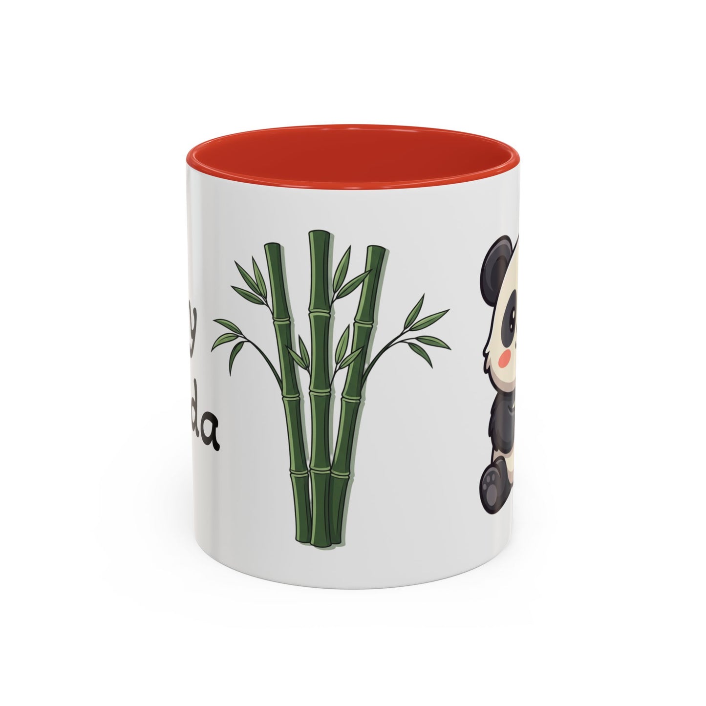 Cute Panda Bamboo Accent Coffee Mug (11oz) — Adorable Animal Lover Gift