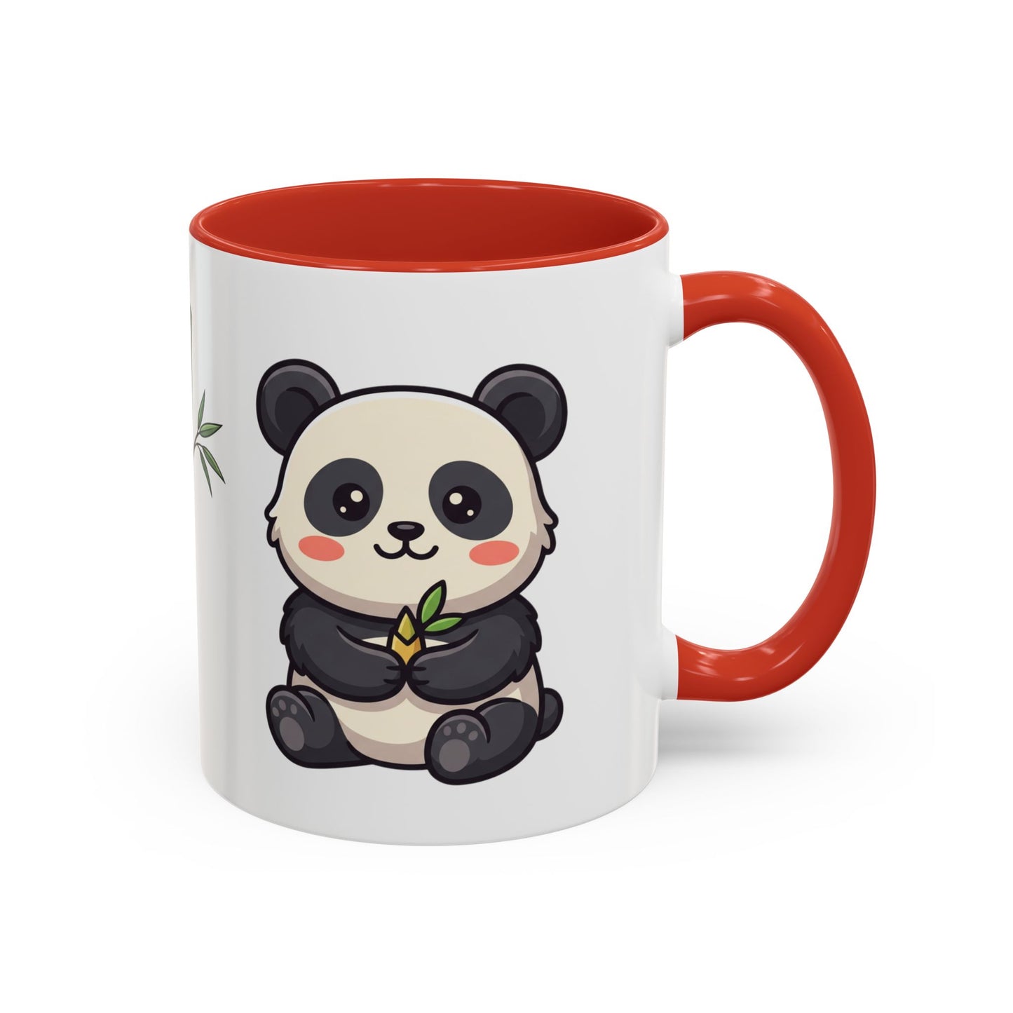 Cute Panda Bamboo Accent Coffee Mug (11oz) — Adorable Animal Lover Gift
