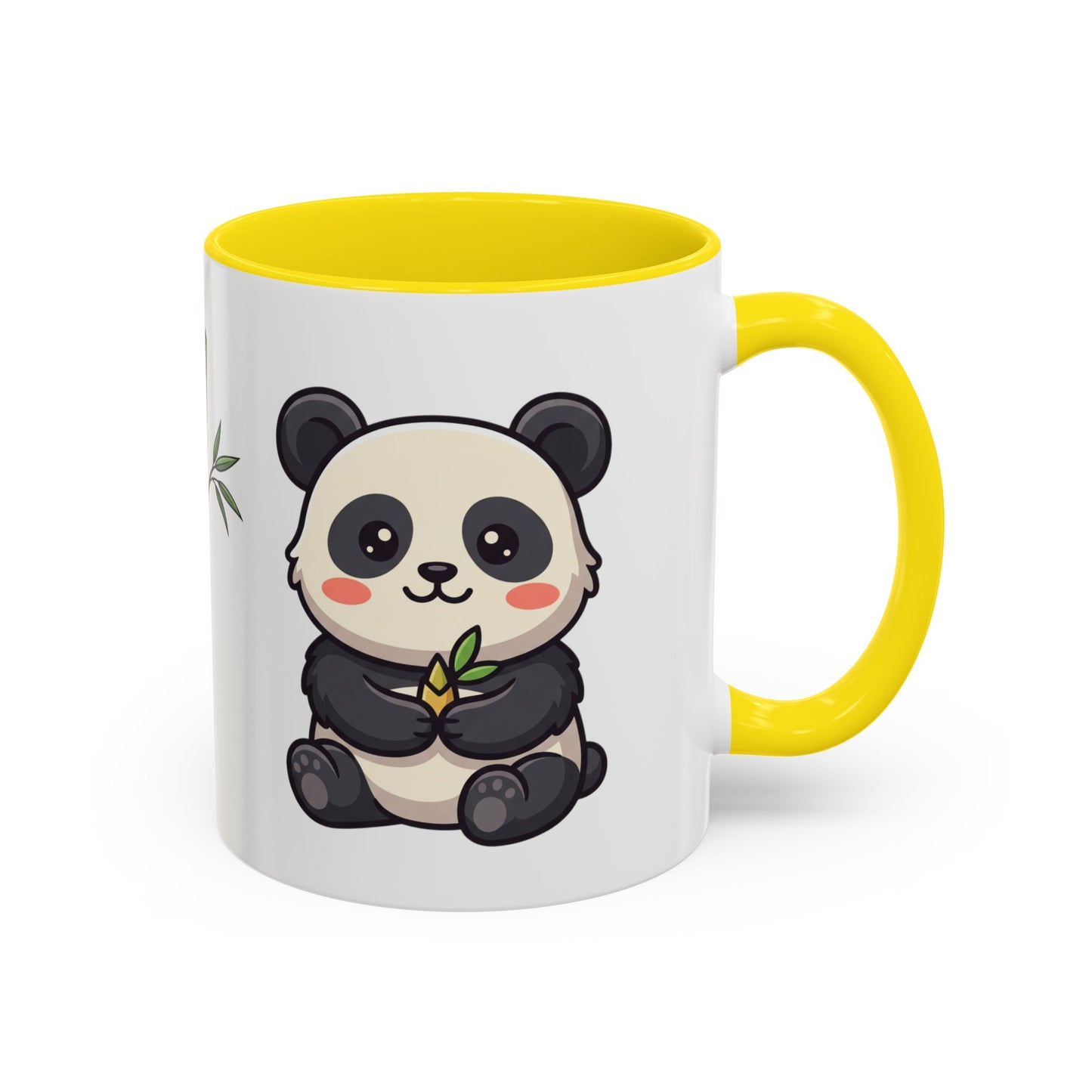 Cute Panda Bamboo Accent Coffee Mug (11oz) — Adorable Animal Lover Gift