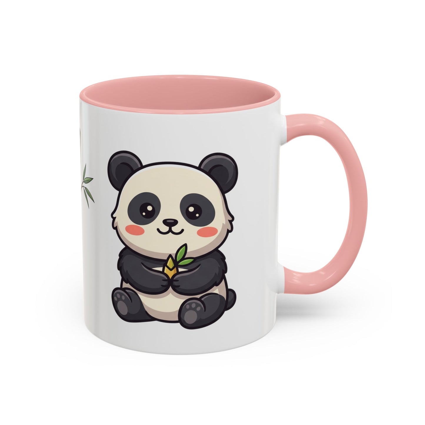 Cute Panda Bamboo Accent Coffee Mug (11oz) — Adorable Animal Lover Gift