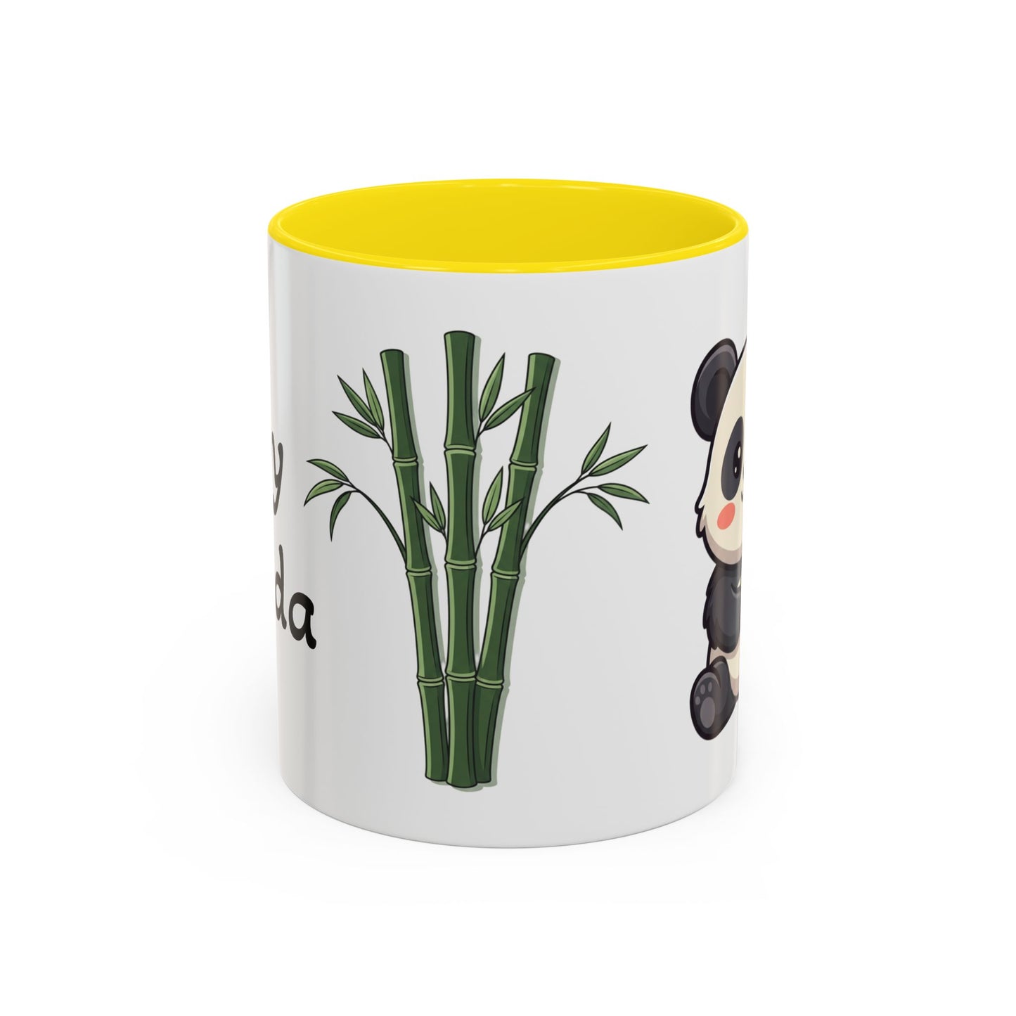 Cute Panda Bamboo Accent Coffee Mug (11oz) — Adorable Animal Lover Gift