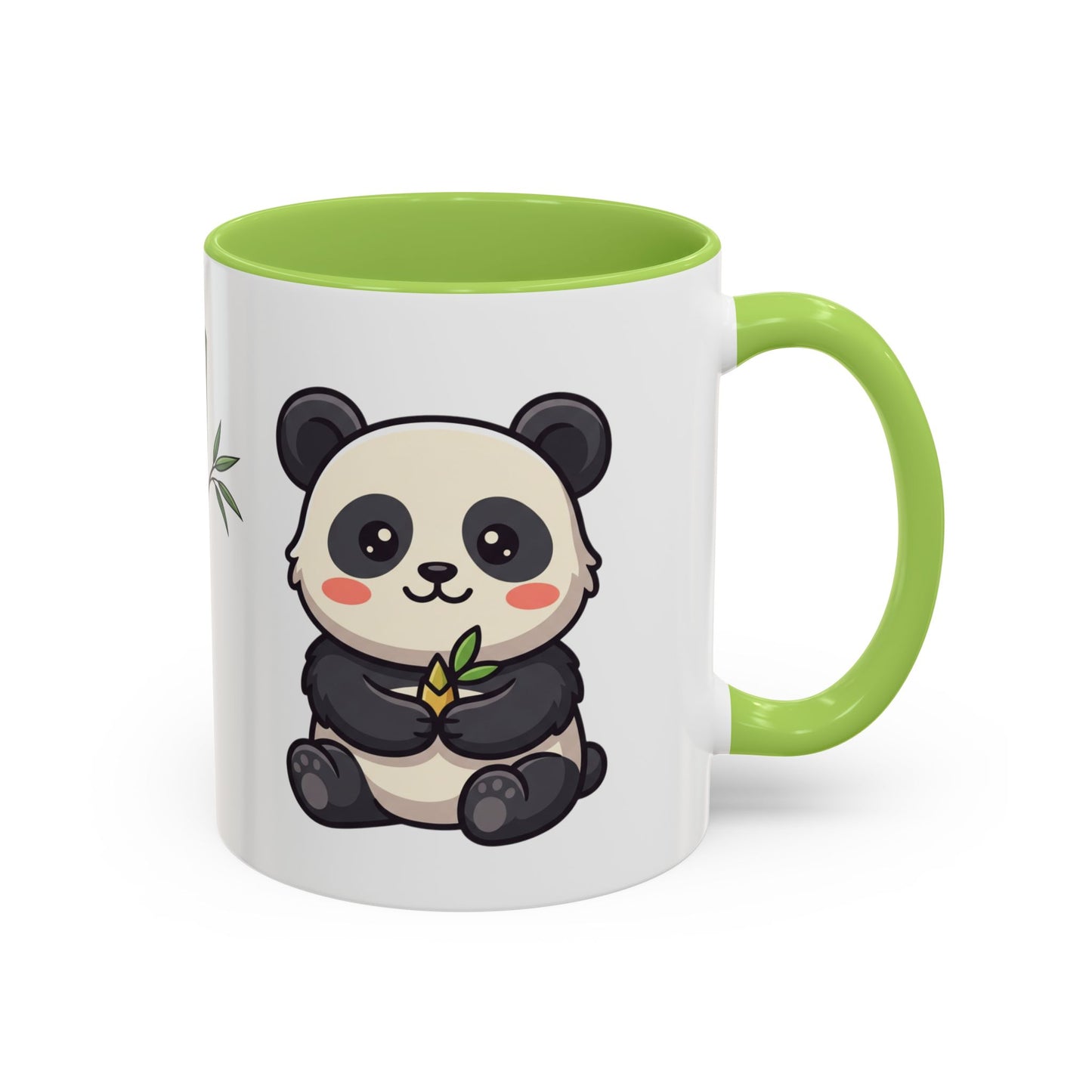 Cute Panda Bamboo Accent Coffee Mug (11oz) — Adorable Animal Lover Gift