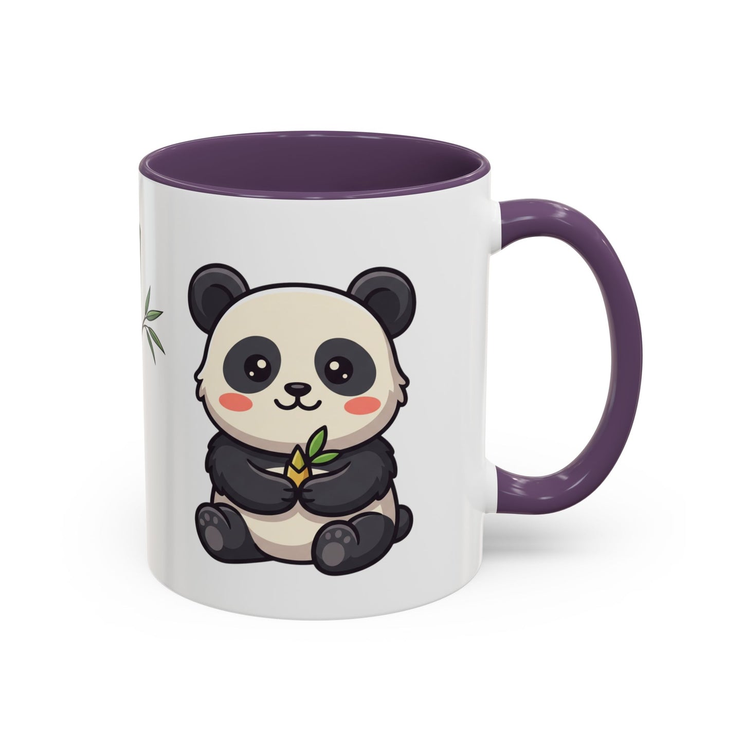 Cute Panda Bamboo Accent Coffee Mug (11oz) — Adorable Animal Lover Gift