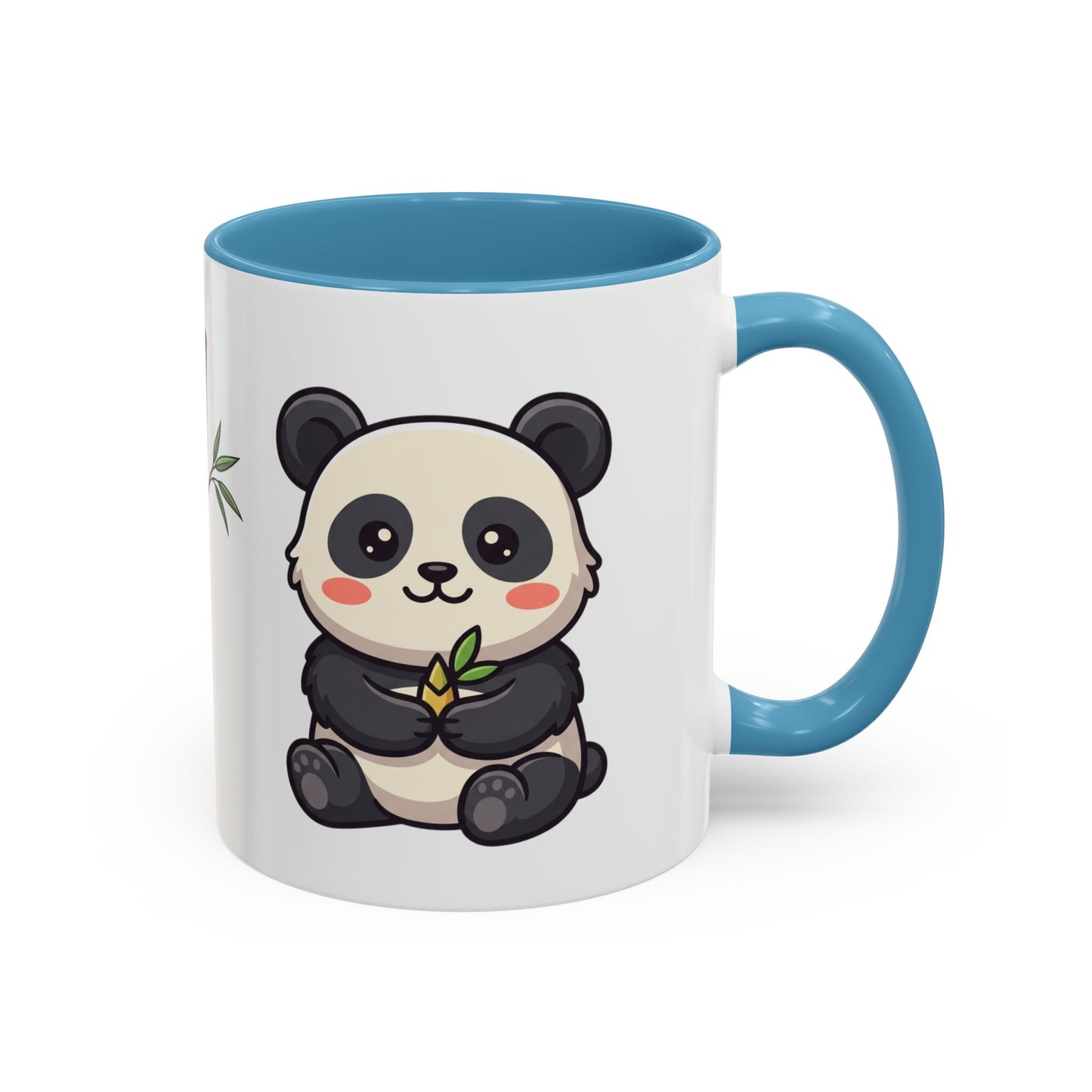 Cute Panda Bamboo Accent Coffee Mug (11oz) — Adorable Animal Lover Gift