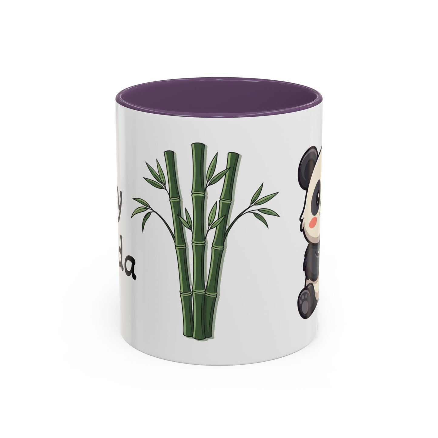 Cute Panda Bamboo Accent Coffee Mug (11oz) — Adorable Animal Lover Gift