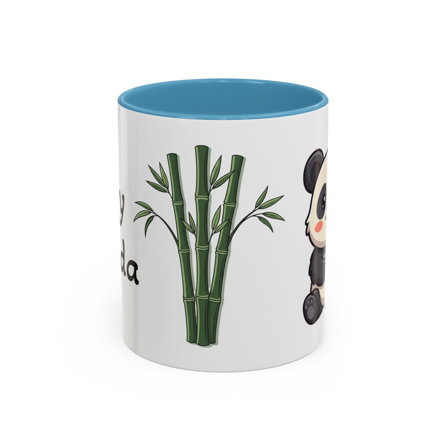 Cute Panda Bamboo Accent Coffee Mug (11oz) — Adorable Animal Lover Gift