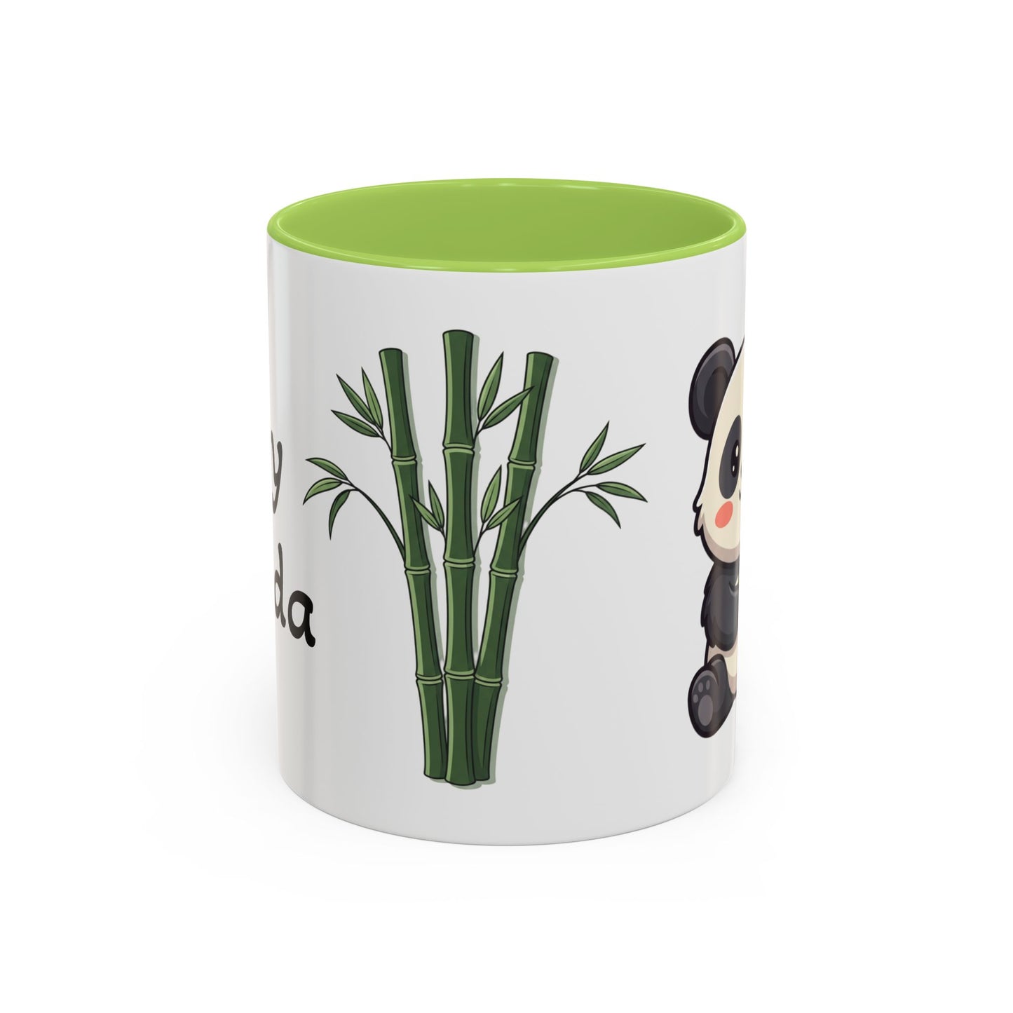 Cute Panda Bamboo Accent Coffee Mug (11oz) — Adorable Animal Lover Gift