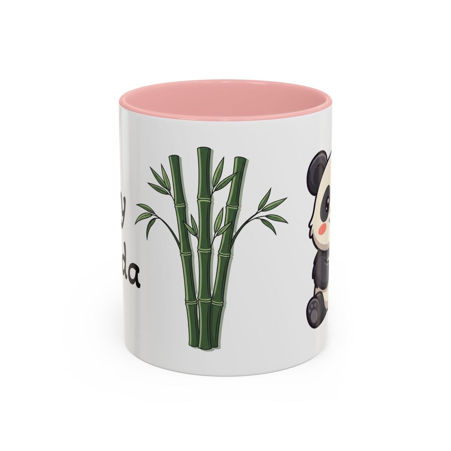Cute Panda Bamboo Accent Coffee Mug (11oz) — Adorable Animal Lover Gift